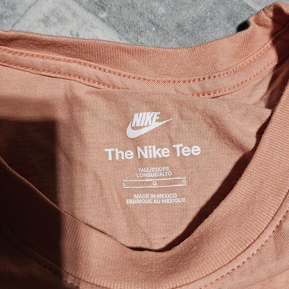 New Men's Nike Sportswear JDI Just Do It Tee Light Salmon AR5006-824 Size LT - Picture 4 of 5